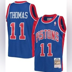 Men's Medium Detroit Pistons Isaiah Thomas Adidas Hardwood Classics Jersey